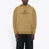 Balenciaga para hombre, sudadera con estampado de laurel «Paris», color caqui, 570811TIV259605