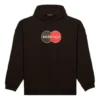 Balenciaga para hombre Uniform Plush Loose Classic Negro 620973TIV801000