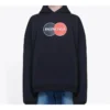 Balenciaga para hombre Uniform Plush Loose Classic Negro 620973TIV801000