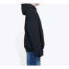 Balenciaga para hombre Uniform Plush Loose Classic Negro 620973TIV801000