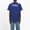 Balenciaga para hombre, versión con estampado de Political Campaign, manga corta, azul real 508203TAV444540