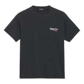 Balenciaga para hombre, versión estampada, manga corta, negro 570803TAV441000