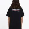 Balenciaga para hombre, versión estampada, manga corta, negro 570803TAV441000