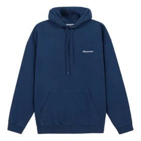 Balenciaga para hombre, versión holgada con forro polar y capucha, manga larga, azul 570811TJV854866 Balenciaga para hombre, versión holgada con forro polar y capucha, manga larga, azul 570811TJV854866