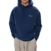 Balenciaga para hombre, versión holgada con forro polar y capucha, manga larga, azul 570811TJV854866