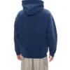 Balenciaga para hombre, versión holgada con forro polar y capucha, manga larga, azul 570811TJV854866