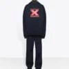 Balenciaga para hombre X-Rated, negro, rojo y negro 620973TIVA81076