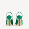 Balenciaga para mujer | Sandalias de talón abierto de Manolo Blahnik en color hierba Balenciaga para mujer | Sandalias de talón abierto de Manolo Blahnik en color hierba