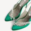 Balenciaga para mujer | Sandalias de talón abierto de Manolo Blahnik en color hierba Balenciaga para mujer | Sandalias de talón abierto de Manolo Blahnik en color hierba