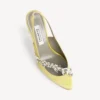 Balenciaga para mujer | Sandalias de talón abierto de Manolo Blahnik en color lima