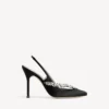 Balenciaga para mujer | Sandalias de talón abierto de Manolo Blahnik en negro Balenciaga para mujer | Sandalias de talón abierto de Manolo Blahnik en negro