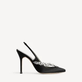 Balenciaga para mujer | Sandalias de talón abierto de Manolo Blahnik en negro