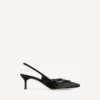Balenciaga para mujer | Sandalias de talón abierto de Manolo Blahnik en negro Balenciaga para mujer | Sandalias de talón abierto de Manolo Blahnik en negro