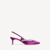 Balenciaga para mujer | Zapatos de tacón con talón abierto de Manolo Blahnik en violeta