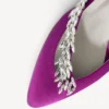 Balenciaga para mujer | Zapatos de tacón con talón abierto de Manolo Blahnik en violeta