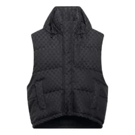 Balenciaga x Gucci The Hacker Project: chaleco acolchado «Hacker Cocoon» «Negro» 681884TLO531269