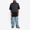 Balenciaga x Gucci The Hacker Project: chaleco acolchado «Hacker Cocoon» «Negro» 681884TLO531269