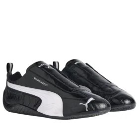 Balenciaga x Puma Speedcat de piel «Black White» 847148WSDSB1090