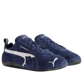 Balenciaga x Puma Speedcat Suede «Distressed Navy White» 847146WSDSD4191