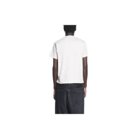 Balenciaga x RuPaul, firma conjunta, colección otoño-invierno 2021, estampado de letras, cuello redondo, hombre, blanco 670943TLV579057