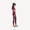 Body técnico con aberturas para mujer en color burdeos/aguamarina Body técnico con aberturas para mujer en color burdeos/aguamarina
