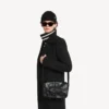Bolso bandolera con solapa «Le City» para hombre, pequeño, en negro Bolso bandolera con solapa «Le City» para hombre, pequeño, en negro