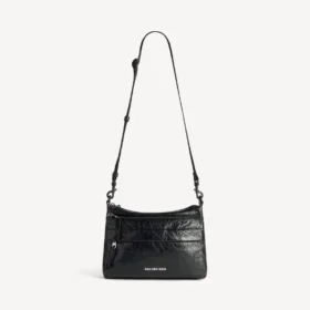 Bolso bandolera Explorer de doble compartimento para hombre en color negro