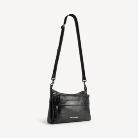 Bolso bandolera Explorer de doble compartimento para hombre en color negro