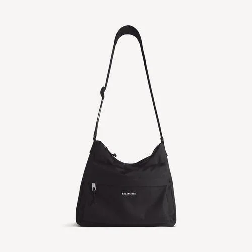 Bolso bandolera Explorer Hobo para hombre en negro Bolso bandolera Explorer Hobo para hombre en negro