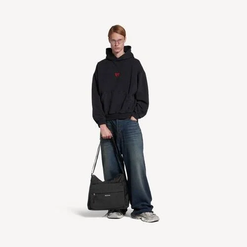 Bolso bandolera Explorer Hobo para hombre en negro Bolso bandolera Explorer Hobo para hombre en negro