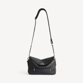 Bolso bandolera Le 7 Cube para hombre, pequeño, en negro