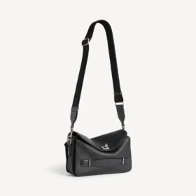 Bolso bandolera Le 7 Cube para hombre, pequeño, en negro