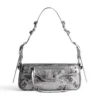 Bolso bandolera Le Cagole Xs metalizado «Silver» 7716700GT3Y8103