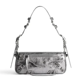 Bolso bandolera Le Cagole Xs metalizado «Silver» 7716700GT3Y8103
