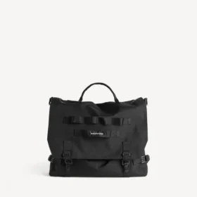 Bolso bandolera militar para hombre en color negro