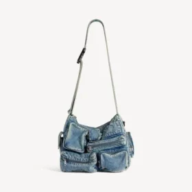 Bolso bandolera para hombre «Superbusy» en azul vintage