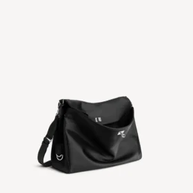 Bolso bandolera Rodeo para hombre, tamaño mediano, en negro