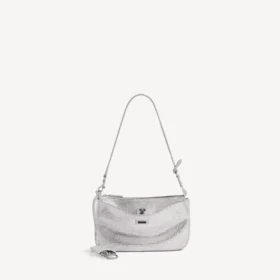 Bolso bandolera Rodeo para mujer con pedrería en gris humo