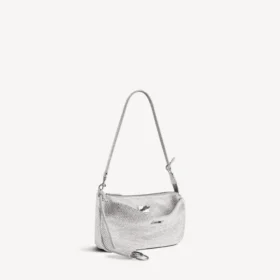 Bolso bandolera Rodeo para mujer con pedrería en gris humo