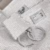Bolso bandolera Rodeo para mujer con pedrería en gris humo Bolso bandolera Rodeo para mujer con pedrería en gris humo