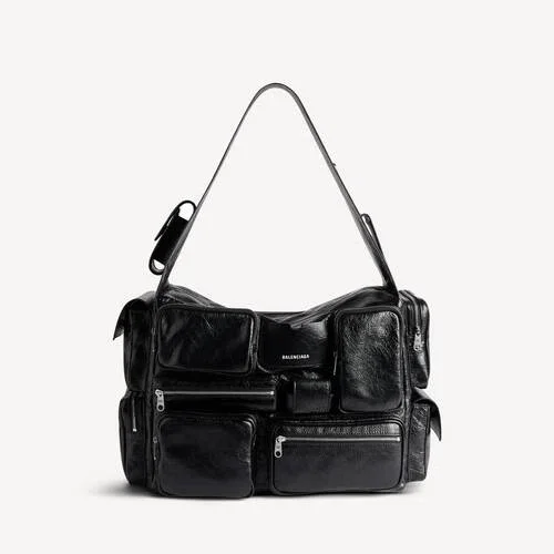 Bolso bandolera Superbusy grande en negro Bolso bandolera Superbusy grande en negro