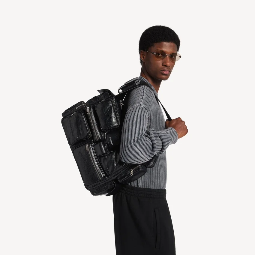 Bolso bandolera Superbusy grande en negro Bolso bandolera Superbusy grande en negro