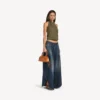 Bolso bolero mini para mujer en color marrón vaquero Bolso bolero mini para mujer en color marrón vaquero