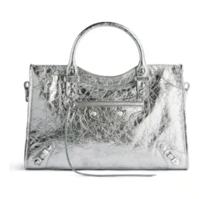 Bolso City mediano metalizado «Silver» 7977862AA9R8122