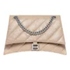 Bolso Crush de cadena mediana acolchado «Marrón claro» 716393210J02906