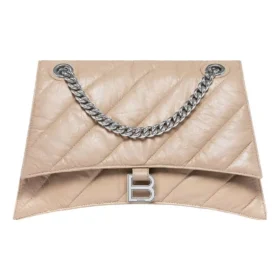 Bolso Crush de cadena mediana acolchado «Marrón claro» 716393210J02906