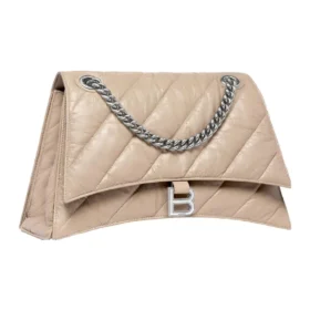 Bolso Crush de cadena mediana acolchado «Marrón claro» 716393210J02906