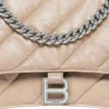 Bolso Crush de cadena mediana acolchado «Marrón claro» 716393210J02906