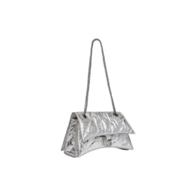 Bolso Crush pequeño con cadena y acolchado «Plata» 716351210IW8110
