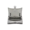Bolso Crush pequeño con cadena y acolchado «Plata» 716351210IW8110
